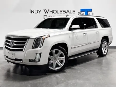 White 2015 Cadillac Escalade ESV Premium for sale in Carmel, IN