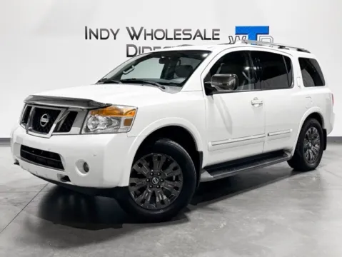 White 2015 Nissan Armada Platinum for sale in Carmel, IN