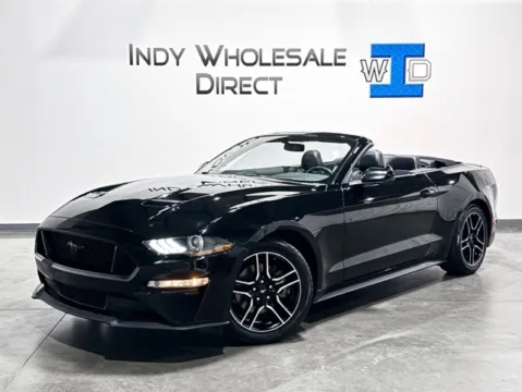 Black 2020 Ford Mustang EcoBoost Premium for sale in Carmel, IN
