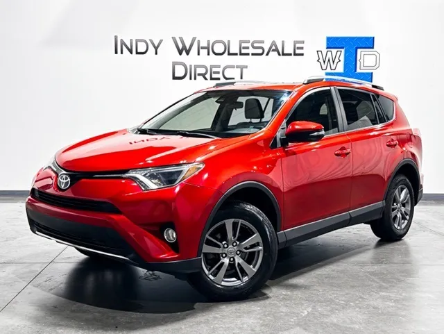 Red 2017 Toyota RAV4 XLE for sale in Carmel, IN