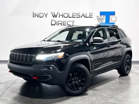 Black 2019 Jeep Cherokee Trailhawk for sale in Carmel, IN