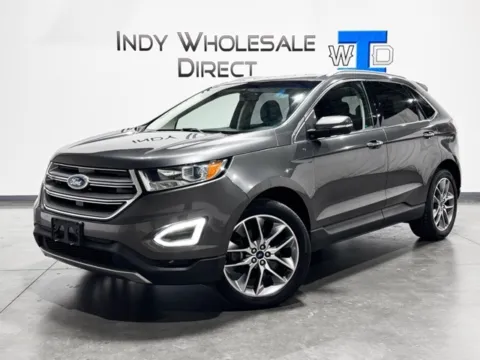 Gray 2017 Ford Edge Titanium for sale in Carmel, IN