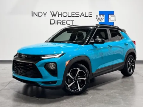 Blue 2021 Chevrolet TrailBlazer RS for sale in Carmel, IN
