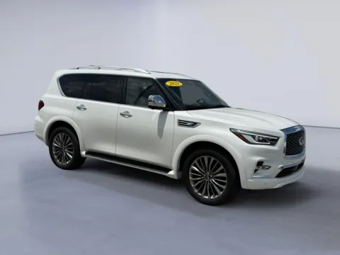 White 2021 INFINITI QX80 SENSORY for sale in Knoxville, TN
