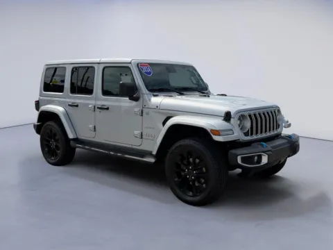 Silver 2024 Jeep Wrangler 4xe Sahara for sale in Maryville, TN