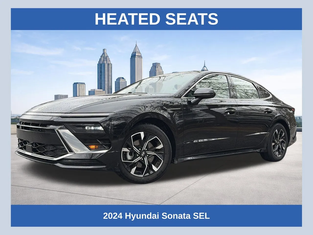 Black 2024 Hyundai Sonata SEL for sale in Marietta, GA