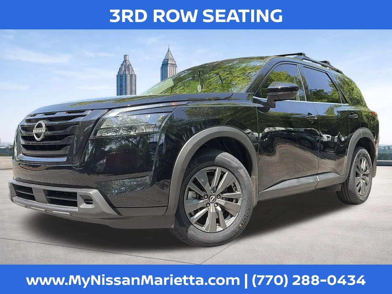 Black 2023 Nissan Pathfinder SV for sale in Marietta, GA