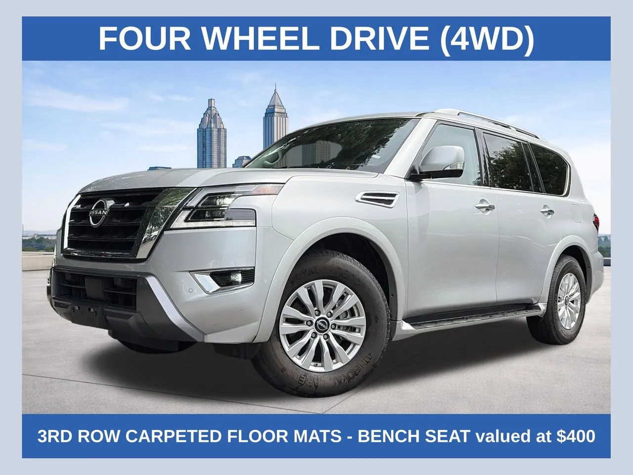 Silver 2024 Nissan Armada SV for sale in Marietta, GA