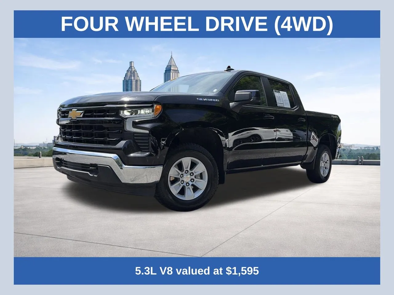Black 2025 Chevrolet Silverado 1500 LT for sale in Marietta, GA