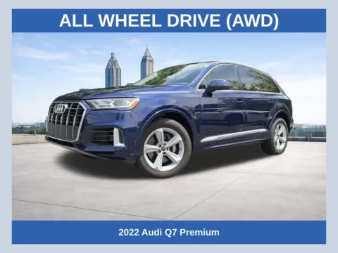 Blue 2022 Audi Q7 55 Premium for sale in Marietta, GA