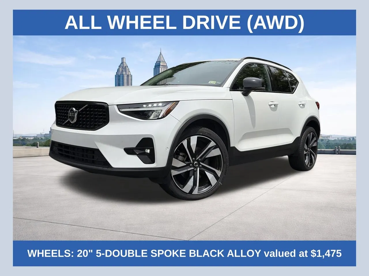 White 2024 Volvo XC40 B5 Plus Dark Theme for sale in Marietta, GA
