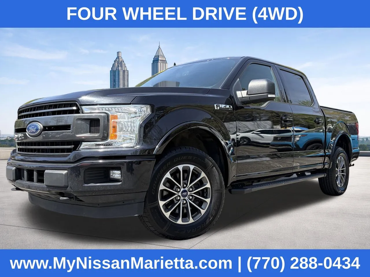 Black 2019 Ford F-150 XLT for sale in Marietta, GA