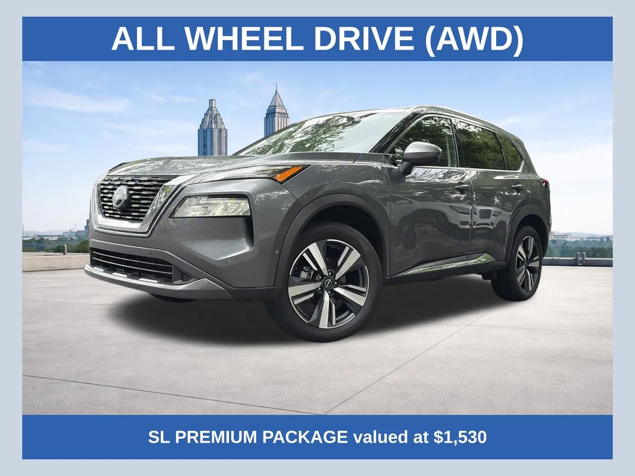 Gray 2023 Nissan Rogue SL for sale in Marietta, GA