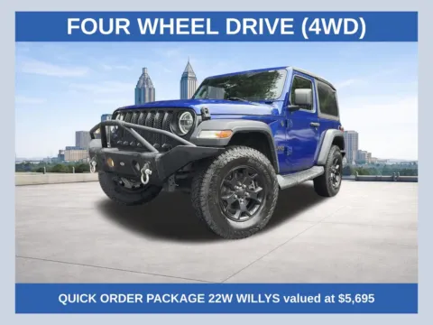 Blue 2020 Jeep Wrangler Willys for sale in Marietta, GA
