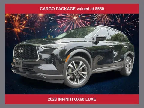Black 2023 INFINITI QX60 LUXE for sale in Marietta, GA