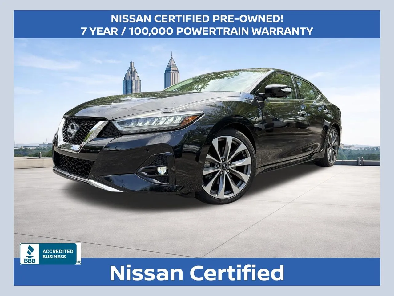 Black 2023 Nissan Maxima Platinum for sale in Marietta, GA