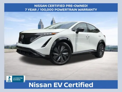 White 2024 Nissan Ariya PLATINUM+ e-4ORCE for sale in Marietta, GA