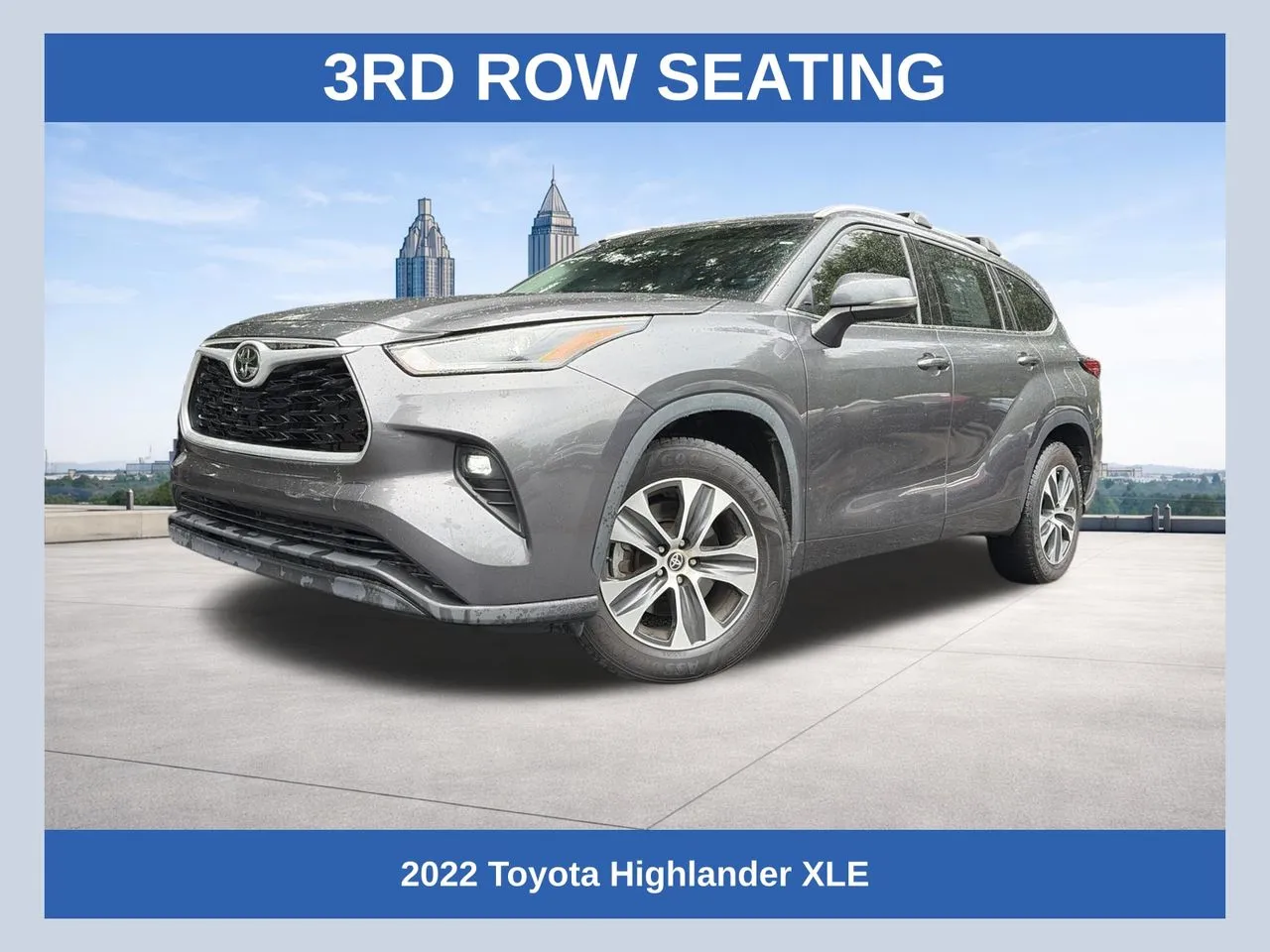 Gray 2022 Toyota Highlander XLE for sale in Marietta, GA