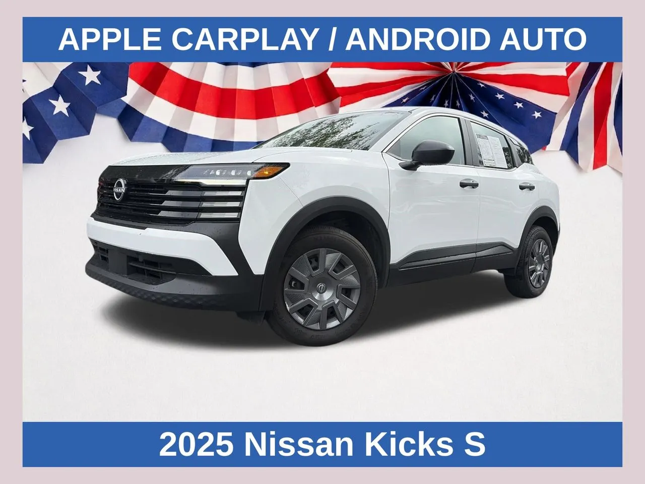 White 2025 Nissan Kicks S for sale in Marietta, GA