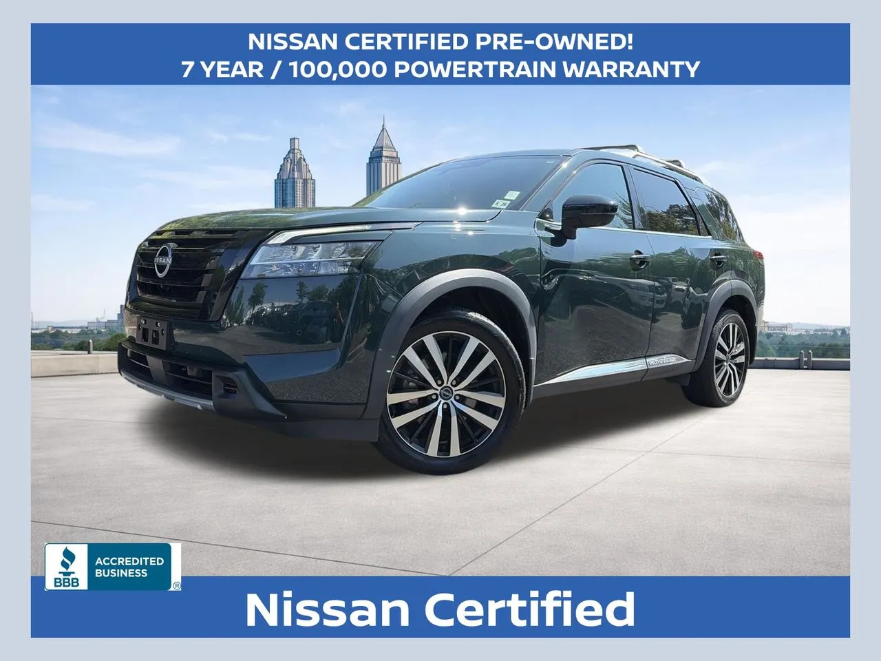 Green 2023 Nissan Pathfinder Platinum for sale in Marietta, GA