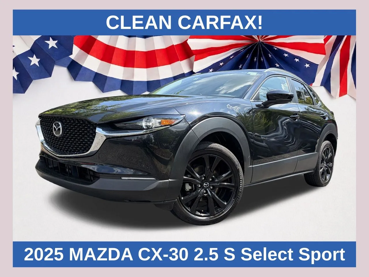 Black 2025 Mazda CX-30 2.5 S Select Sport for sale in Marietta, GA