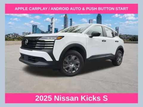 White 2025 Nissan Kicks S for sale in Marietta, GA