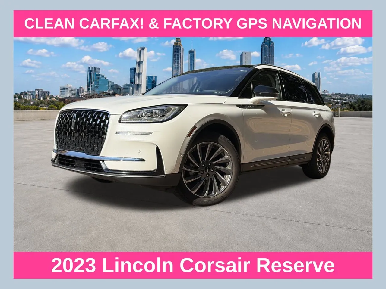 White 2023 Lincoln Corsair Reserve for sale in Marietta, GA