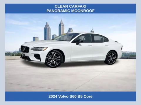 White 2024 Volvo S60 B5 Core Dark Theme for sale in Morrow, GA