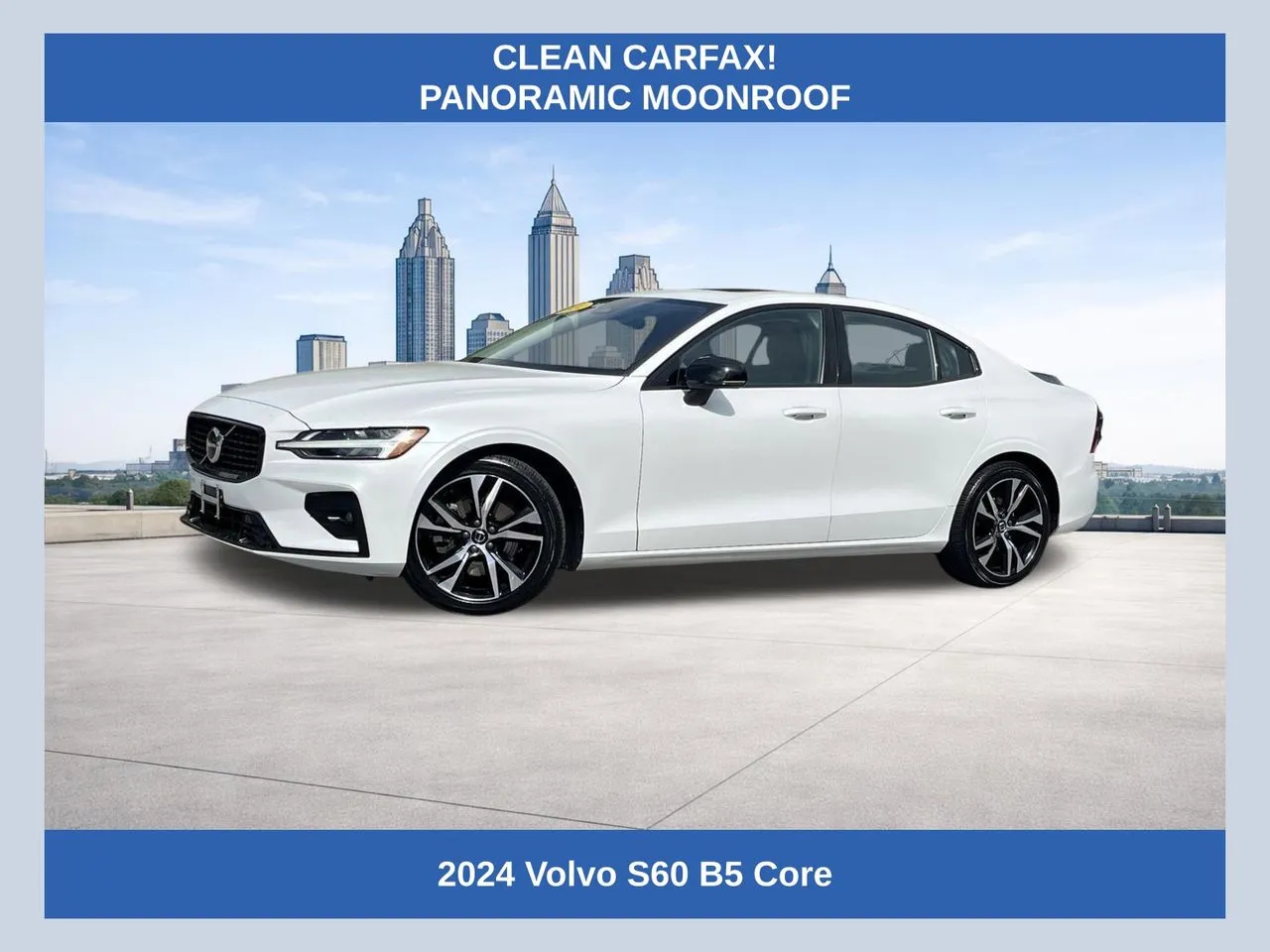White 2024 Volvo S60 B5 Core Dark Theme for sale in Morrow, GA