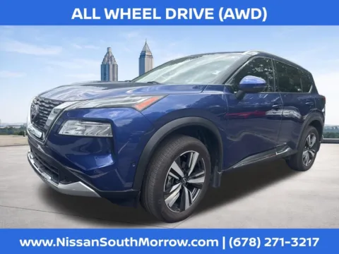 Blue 2023 Nissan Rogue Platinum for sale in Morrow, GA