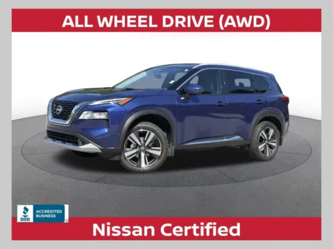 Blue 2023 Nissan Rogue Platinum for sale in Morrow, GA