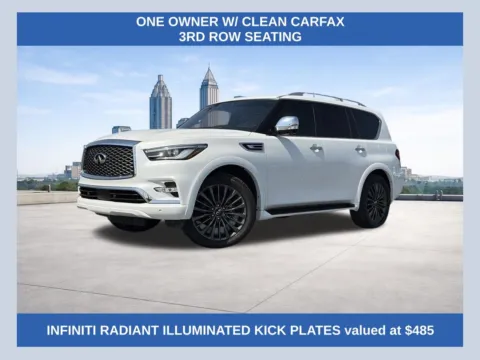 White 2023 INFINITI QX80 Sensory for sale in Morrow, GA