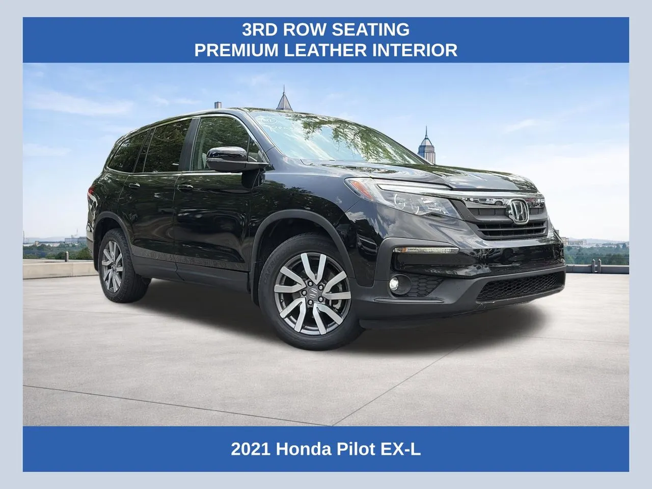Black 2021 Honda Pilot EX-L for sale in Morrow, GA