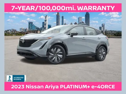 Black 2023 Nissan Ariya PLATINUM+ e-4ORCE for sale in Morrow, GA