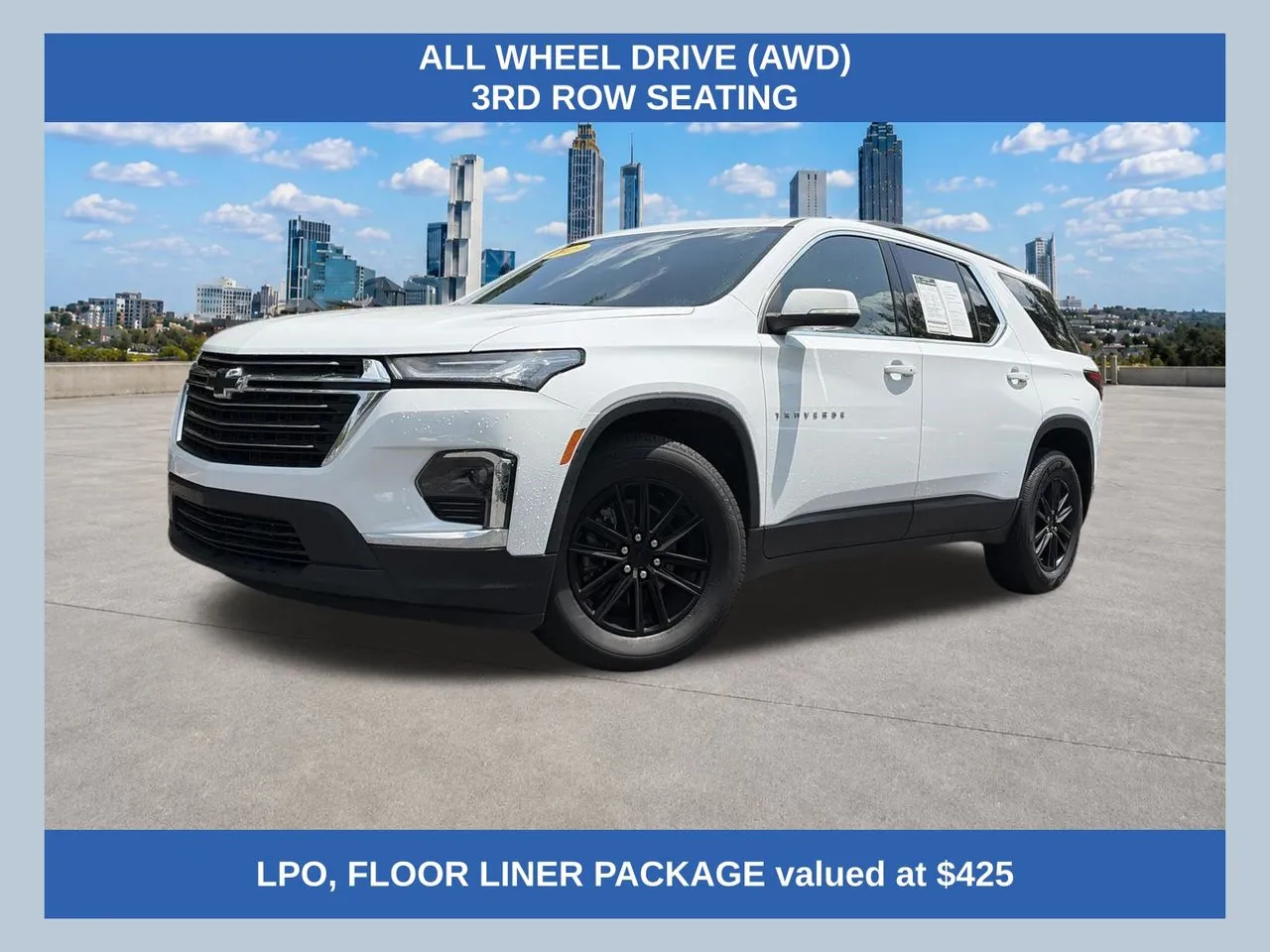 White 2023 Chevrolet Traverse LT Leather for sale in Morrow, GA
