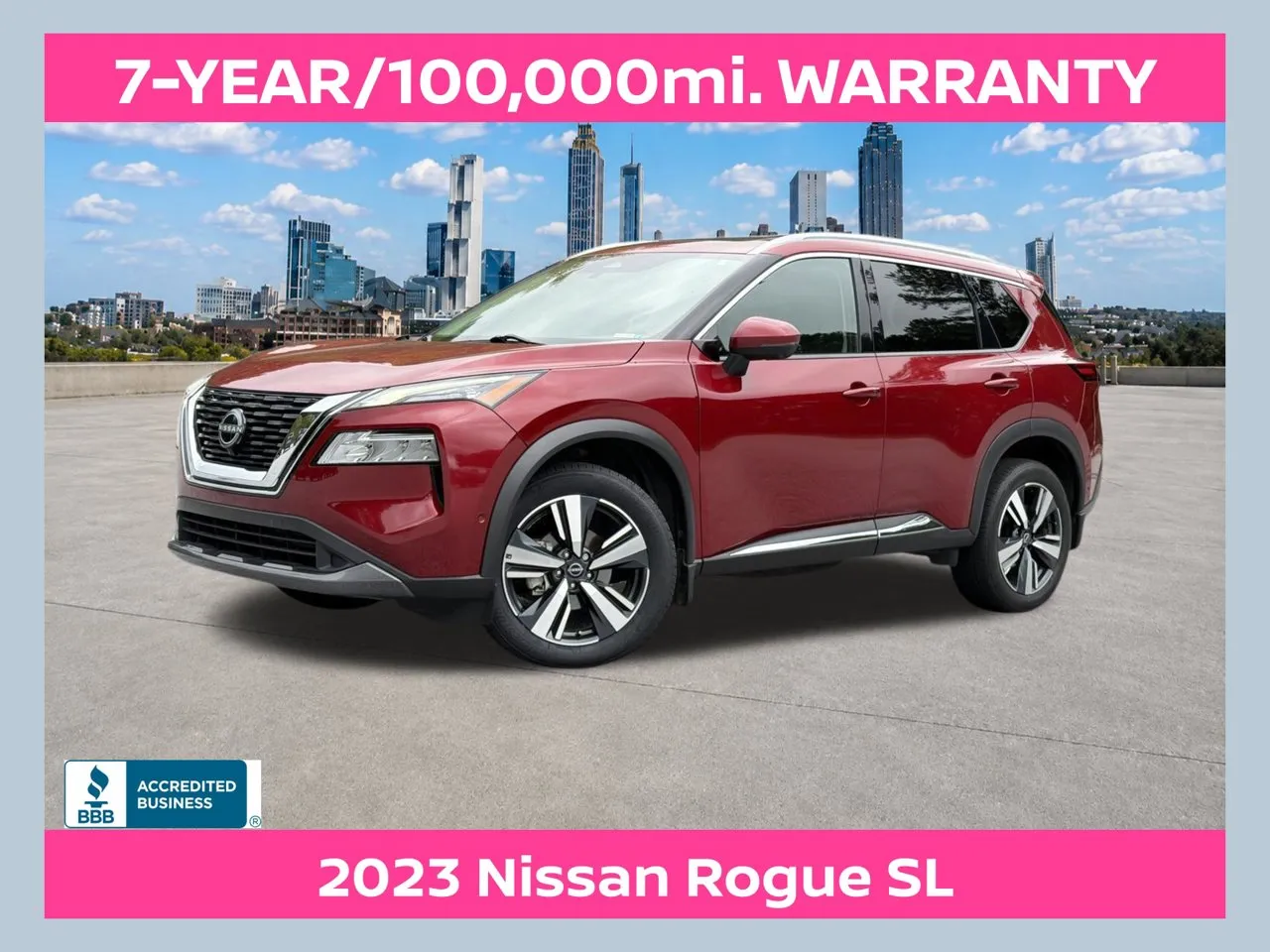 Red 2023 Nissan Rogue SL for sale in Morrow, GA