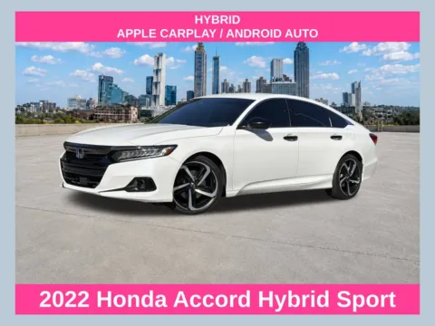 White 2022 Honda Accord Hybrid Sport for sale in Morrow, GA
