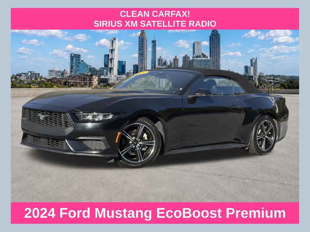 Black 2024 Ford Mustang EcoBoost Premium for sale in Morrow, GA
