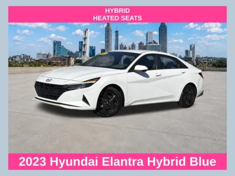 White 2023 Hyundai Elantra Hybrid Blue for sale in Morrow, GA
