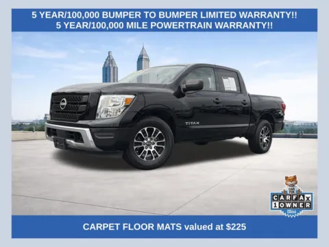 Black 2023 Nissan Titan SV for sale in Lithia Springs, GA