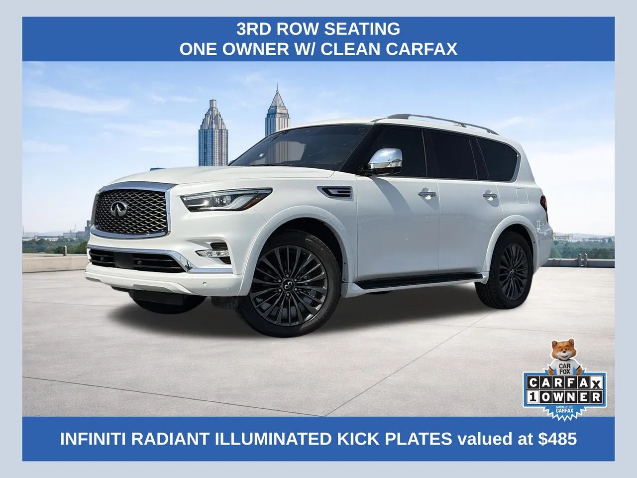 White 2023 INFINITI QX80 Sensory for sale in Lithia Springs, GA