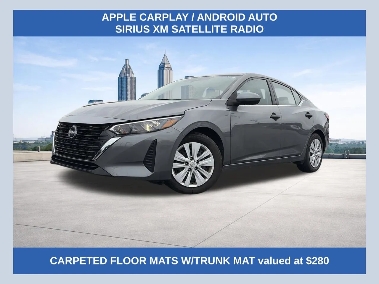 Gray 2024 Nissan Sentra S for sale in Lithia Springs, GA