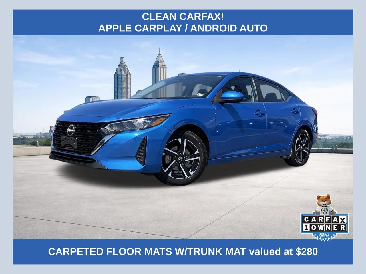 Blue 2024 Nissan Sentra SV for sale in Lithia Springs, GA