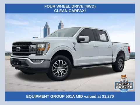 White 2021 Ford F-150 Lariat for sale in Lithia Springs, GA