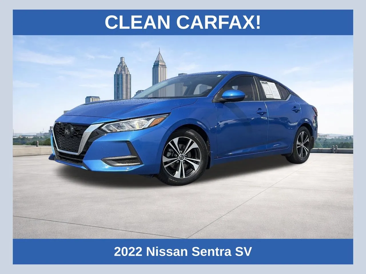 Blue 2022 Nissan Sentra SV for sale in Lithia Springs, GA