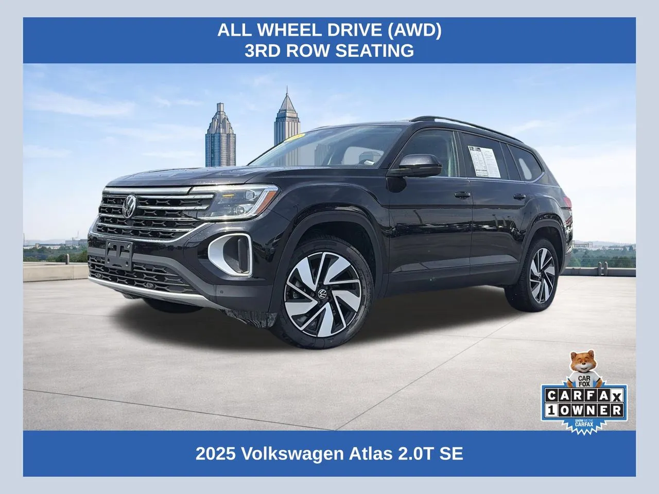 Black 2025 Volkswagen Atlas 2.0T SE w/Technology for sale in Lithia Springs, GA