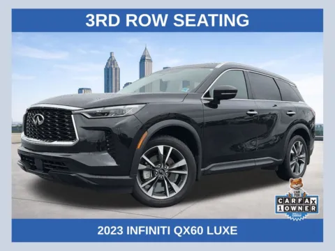 Black 2023 INFINITI QX60 LUXE for sale in Lithia Springs, GA