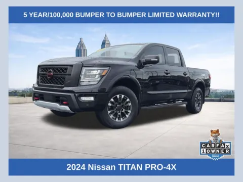 Black 2024 Nissan Titan PRO-4X for sale in Lithia Springs, GA