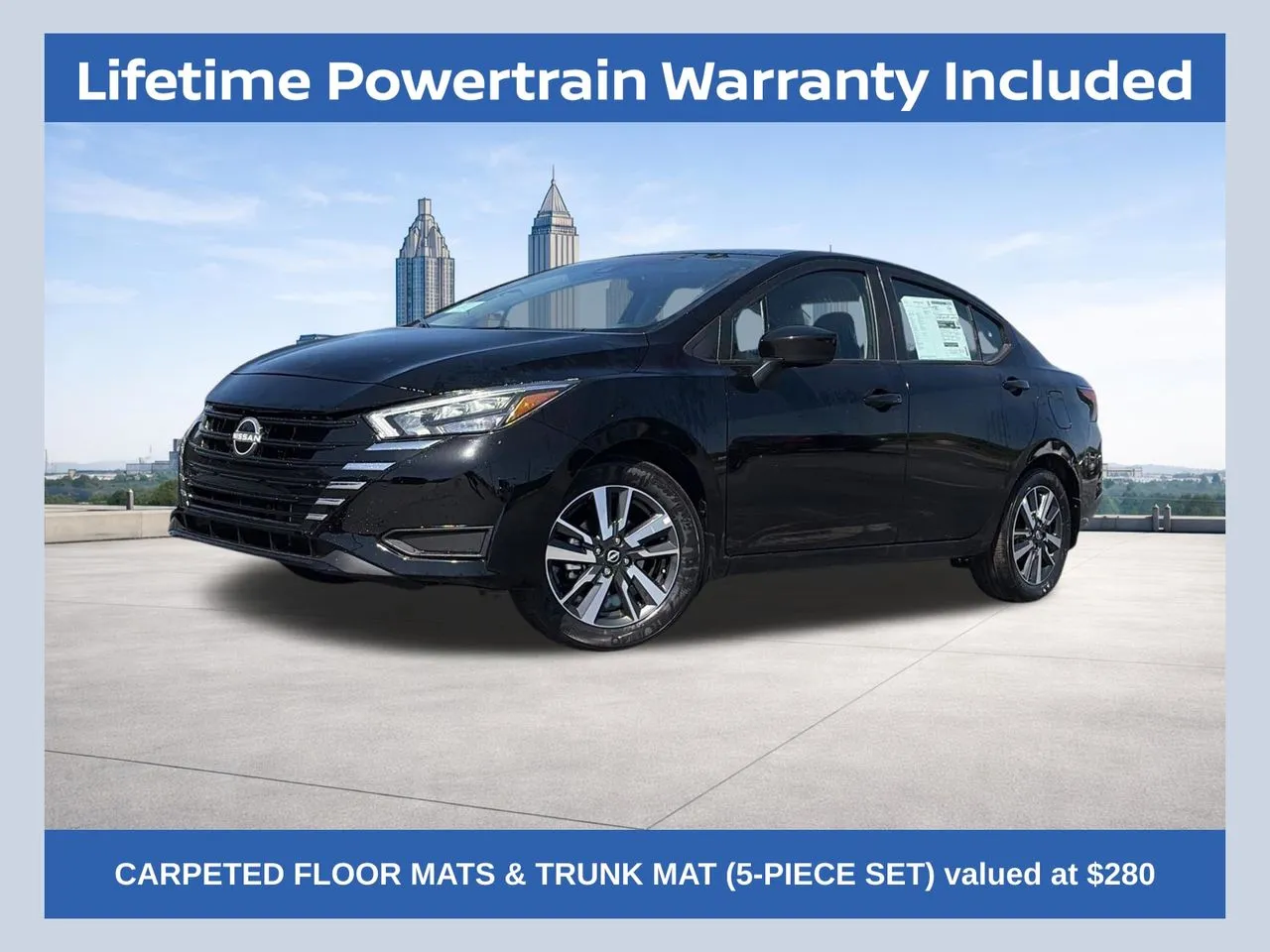 Black 2025 Nissan Versa 1.6 SV for sale in Lithia Springs, GA