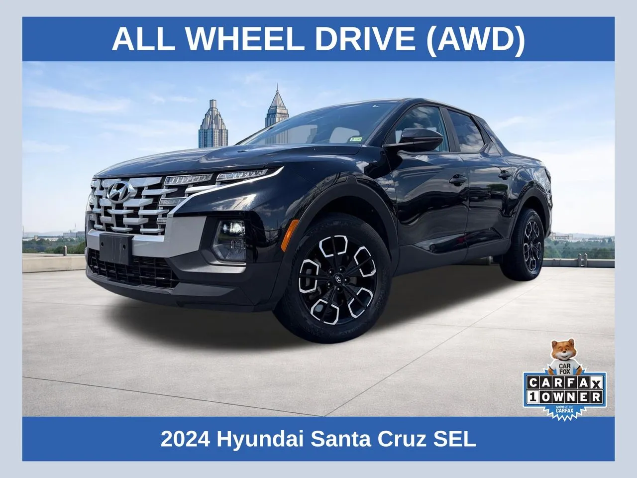 Black 2024 Hyundai Santa Cruz SEL for sale in Lithia Springs, GA